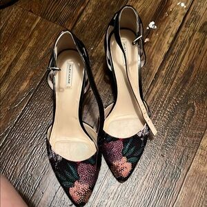 Aldo Black Floral Women's Shoes